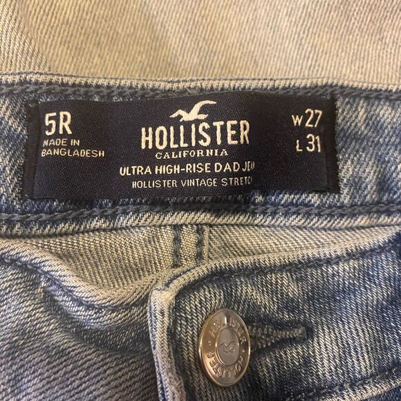Hollister Women's High Rise Jeans - Light Blue - Picture 7 of 8